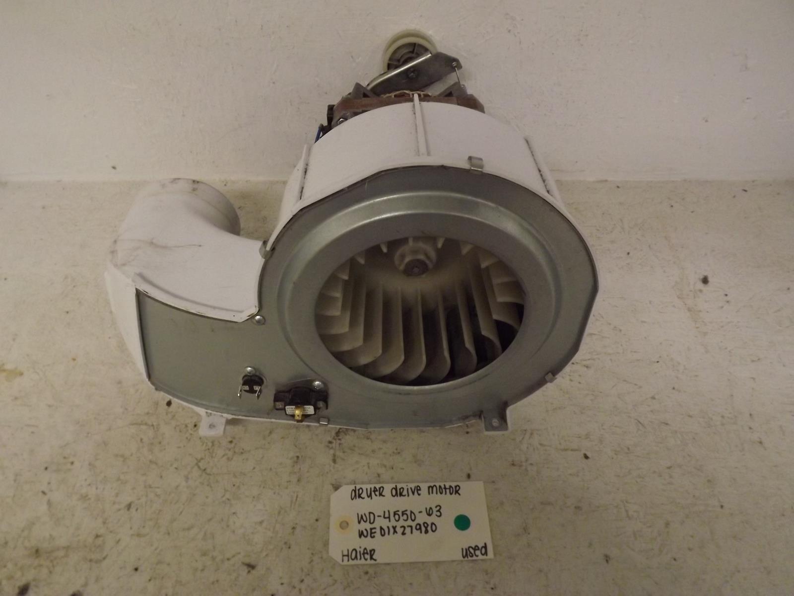 Haier Dryer WD-4550-63 WE01X27980 Drive Motor Used Haier Dryer WD-4550-63 WE01X27980 Drive Motor Used
